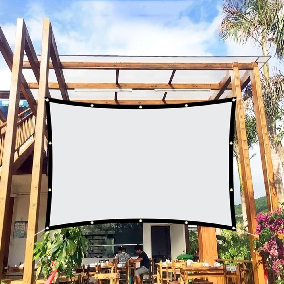 Projector Screen Wrinkle Foldable 60 Inch 16:9 For Home Theater And Outdoor 9351714585415