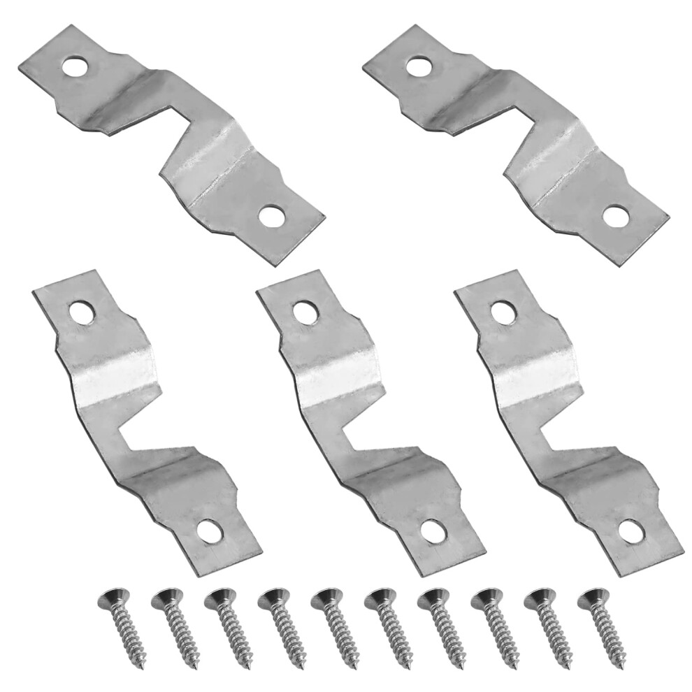 50Pcs Metal Keyhole Hangers For Mirror Picture Frames, RustâResistant Flush Mount Hanging Hardware 9771547959342