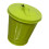 Elegant Iron Garbage Can Varieties For Every Location-Green 1