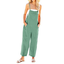Jumpsuits for Women Casual Loose fit Sleeveless-Light Green S