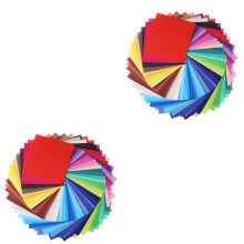 Papier Origami Couleur Vive Simple Face Pour Enfants