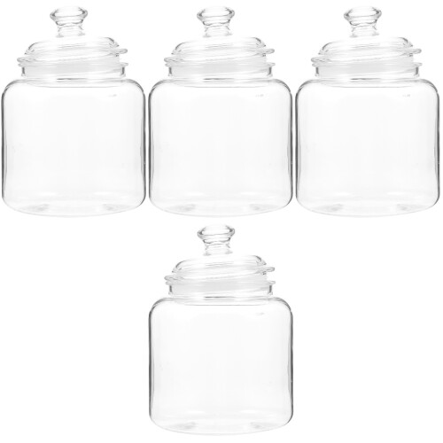 4Pièces Boîtes De Rangement Transparentes Couvercles Pour Cuisine 1