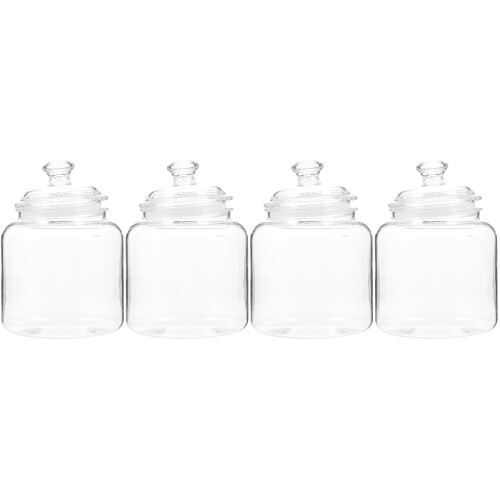 4Pièces Boîtes De Rangement Transparentes Couvercles Pour Cuisine 2