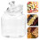 4Pièces Boîtes De Rangement Transparentes Couvercles Pour Cuisine 9