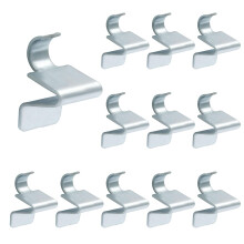 12 Pack Metal Cabinet Shelf Clips, Durable Shelf Support Brackets for Universal Cabinet Fit