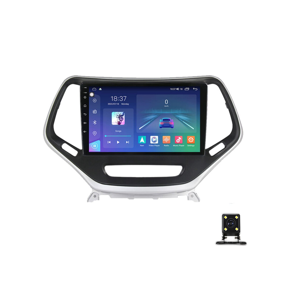 Android 10 Car Stereo For Jeep Cherokee 20142018, 9 Inch 2K Touchscreen Radio With Carplay, Gps, Bluetooth 8G+256G 9073542108689