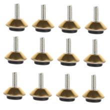 12pcs Furniture Leveling Feet Heavy Duty Adjustable Levelers with Floor Protection Pads for Tables Chairs Cabinets