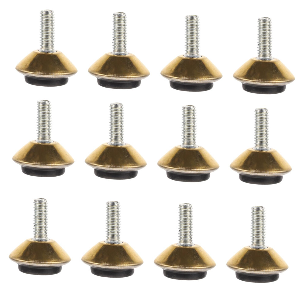 12Pcs Furniture Leveling Feet Heavy Duty Adjustable Levelers With Floor Protection Pads For Tables Chairs Cabinets 9330225439639