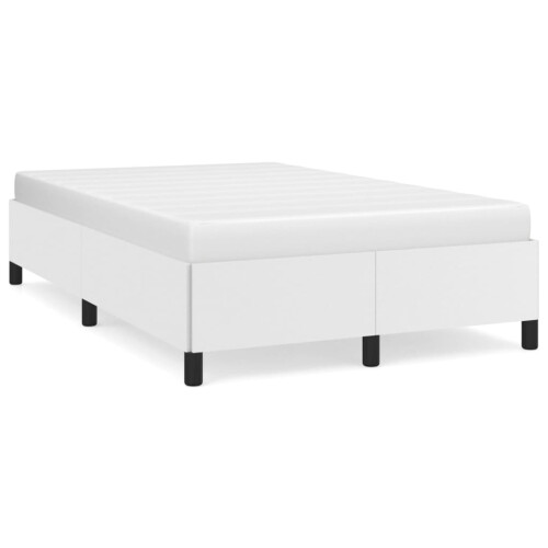 vidaXL sengestel hvid 120x200 cm kunstlæder 1