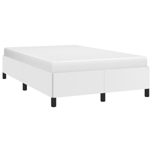vidaXL sengestel hvid 120x200 cm kunstlæder 2