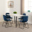 Seconique Marlow & Lukas Dining Set X4 Chairs  Blue Velvet 1