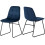 Seconique Marlow & Lukas Dining Set X4 Chairs  Blue Velvet 7