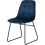 Seconique Marlow & Lukas Dining Set X4 Chairs  Blue Velvet 8