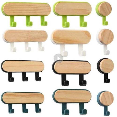 Adhesive Wall Hooks with Self Adhesive Mounting, Waterproof Rust Resistant Hooks for Bathroom and Kitchen 2