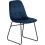 Seconique Marlow & Lukas Dining Set X4 Chairs  Blue Velvet 10