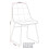 Seconique Marlow & Lukas Dining Set X4 Chairs  Blue Velvet 16
