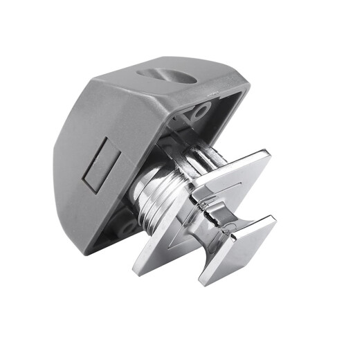 RV Push Button Lock Silver Keyless Cabinet Latch for Camper Caravan Boat Drawer Secure Storage