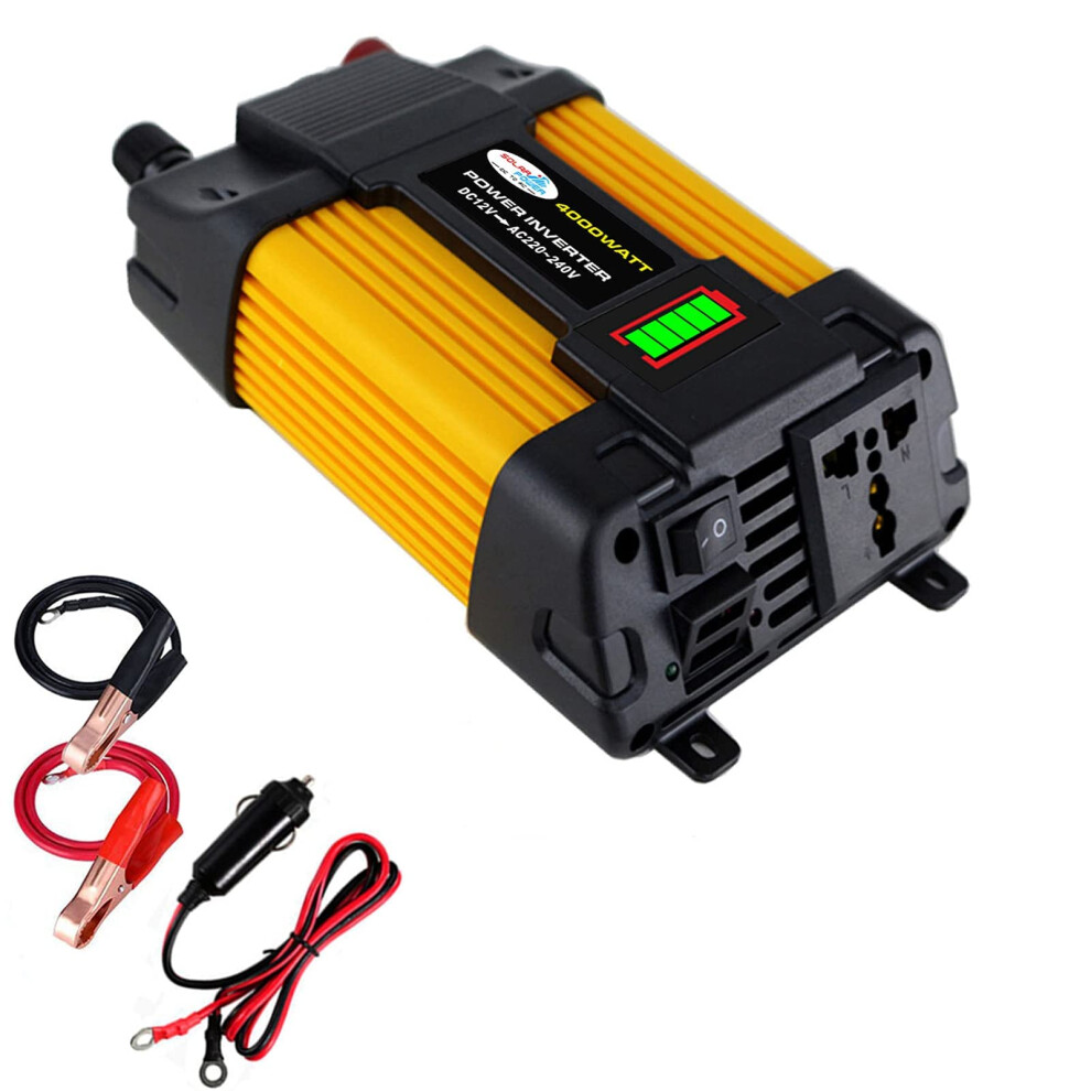 Car Power Inverter, 12V Dc To 110V/220V Ac, 300W/500W, Dual Usb, Lcd Display 9771547959953