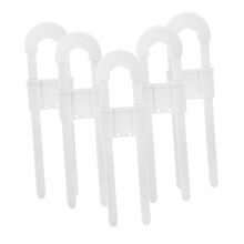 Baby Safety Lock 5pcs Child Proof Cabinet Lock Set Easy Tool Installation for Fridge Drawers Cupboards