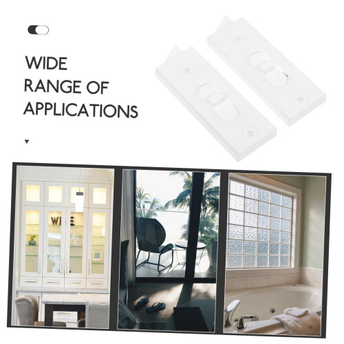 SpringLoaded Window Tilt Latches for Sliding Windows, Durable Plastic Replacement Pair with Enhanced Security 2