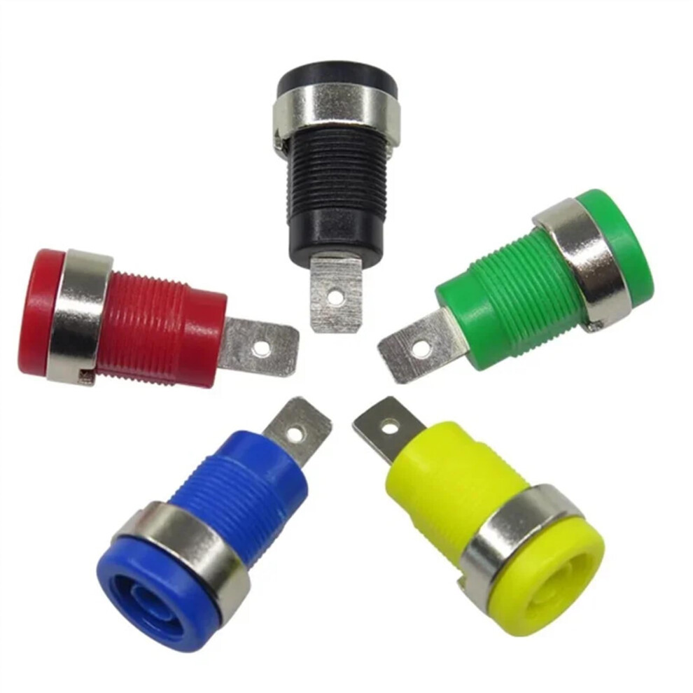 40Pcs 32A 4Mm Insulated Banana Socket Panel Mount Female Jack Binding Post Connector Black 9073542109181