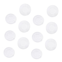 Clear Furniture Bumpers 200pcs Non Slip Rubber Pads for Glass Table Invisible Protection Round Cushion