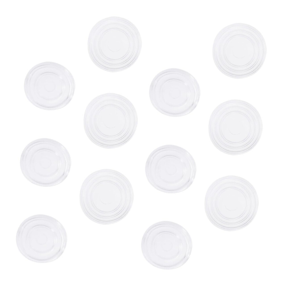 Clear Furniture Bumpers 200Pcs Non Slip Rubber Pads For Glass Table Invisible Protection Round Cushion 9771547960065