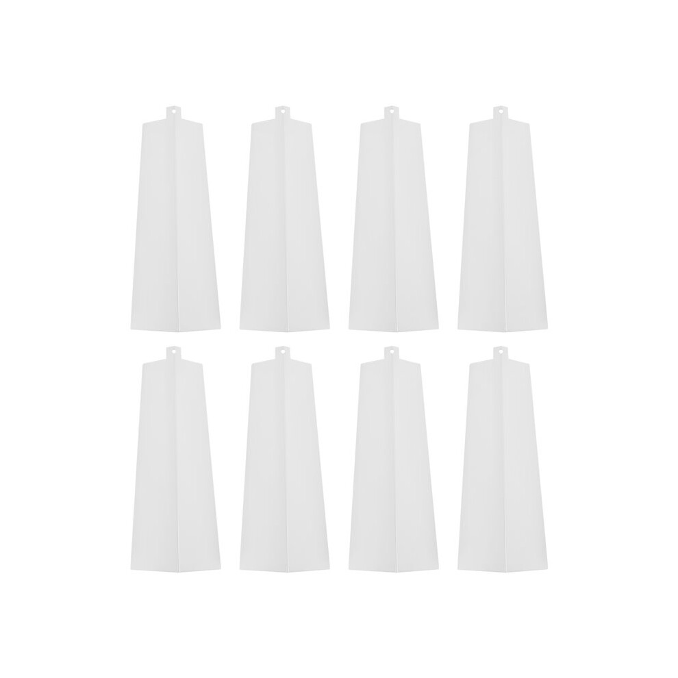 8 Pcs Aluminum Siding Corners Outside White Siding Corner Caps Smooth Siding Aluminum Corner Trim 8 Metal Nails 4713786189864