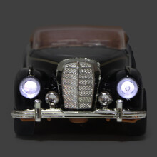 Metall-Roadster Modellauto Schwarz 12,7x5x4 cm 2xAG10