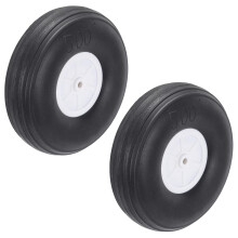 2Pcs 5 Inch RC Airplane Wheels Lightweight Foam Tires Shock Absorbing Replacement for Model Plane
