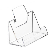 Clear Acrylic Display Stand for Books Flyers and Menus with Stable Sturdy Base for Office Restaurant