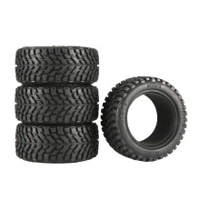 4PCS 76mm RC Car Rubber Tires 12mm Hex for 1/12 1/14 Offroad Climbing Buggy Deep Traction Grip