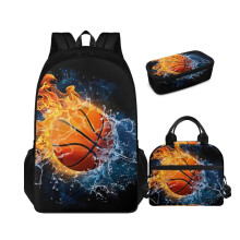 Kids School Backpack Set Boys 3 in 1 Backpack Lunch Bag Pencil Case Lightweight Durable Elementary School Bag