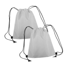 2pcs Drawstring Backpack Lightweight Durable Oxford Gym Sack for Beach Travel and Hiking