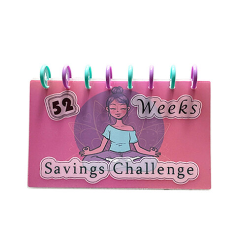 52 Week Savings Challenge Money Saving Planner Notebook with Weekly Tracker and Goal Setting Layout