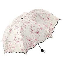 Compact Travel Umbrella for Women, Windproof Folding Design, UV Protection Canopy, Lightweight