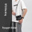 RFID Passport Holder Travel Wallet Organizer with RFID Blocking Security, Water Resistant Nylon, Adjustable Strap, Black 5