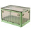 Foldable Storage Box with Wheels Large Capacity Transparent Stackable Waterproof for Closet Use and Home Organization A 1
