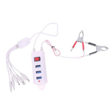Cargador de Clip Multiusos de 3 USB con Interruptor, Cargador Universal para Teléfonos Móviles.