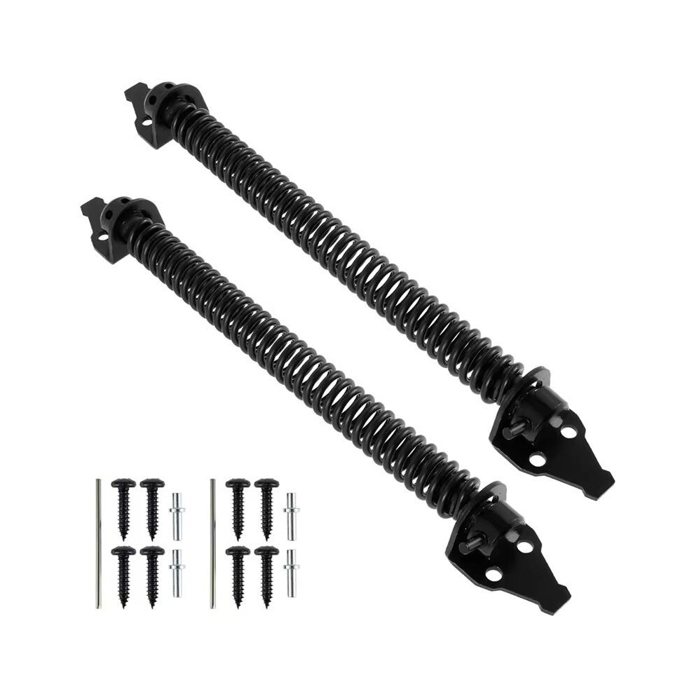 2Pcs 14Inch Heavy Duty Gate Spring Self Closing Door Spring For Outdoor, Adjustable Automatic Gate Close 6033393223958