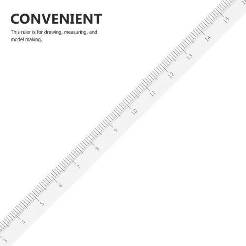 2pcs Transparent Acrylic Triangle Ruler Set Clear Measurement Precision for School Office Drawing 2
