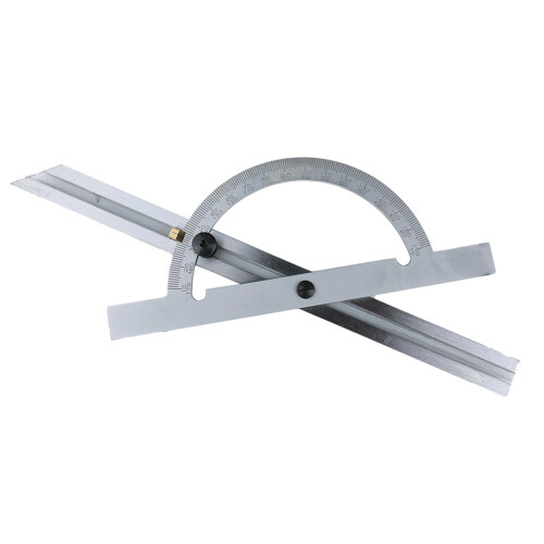 Adjustable Protractor Ruler 10170 Degrees for Woodworking, Durable Carbon Steel with Precision Etched Scale