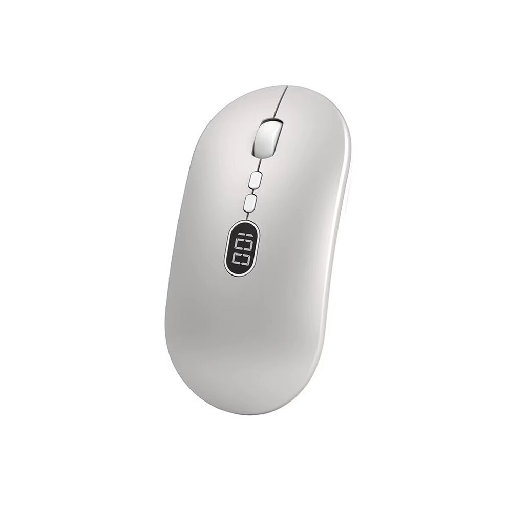 Wireless Computer Mouse With Battery Level Visible Rechargeable 2.4G Portable Usb Mouse Silent Click For Pc Laptop B 6033079417923