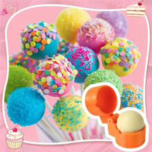 2-Teiliges Pressset für Runde Kuchenformen, 3D-Gedruckter Kugelförmiger Kuchenausstecher und -Schieber, Backzubehör