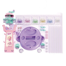 Handmade DIY Beading Machine DIY Playhouse Knitting Toys Beaded Hand-Crank Knitting Machine