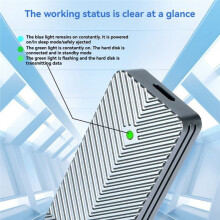 M.2 Solid State Mobile Hard Disk Box 10Gbps Dual Protocol NVMe/NGFF Externe Box USB3.2 M.2 SSD-Behuizing