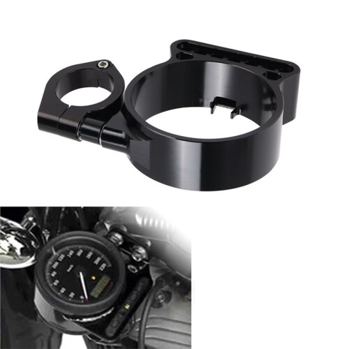 Motorcycle Side Meter Bracket Side Mount Instrument Bracket for -Davidson XL883/1200C/N/L/R X48 Black 2
