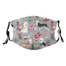 Reusable Face Mask with Filter Pocket, Breathable Cloth Mask with Adjustable Ear Straps for Adults