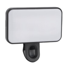 Selfie Ring Light with Clamp, Rechargeable Phone Selfie Light, Adjustable Color Temperature and 10 Brightness Levels for Video Makeup Live Streaming