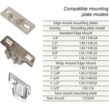 Replace Blum 110 Degree Spiral Compact 33 Hinges, Cabinet Door Hinges 8 Pack